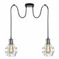 Metal Cage 2 Way Spider Hanging Light~3390