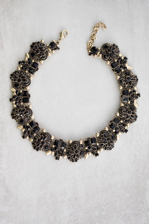 Bree Black Collar Necklace