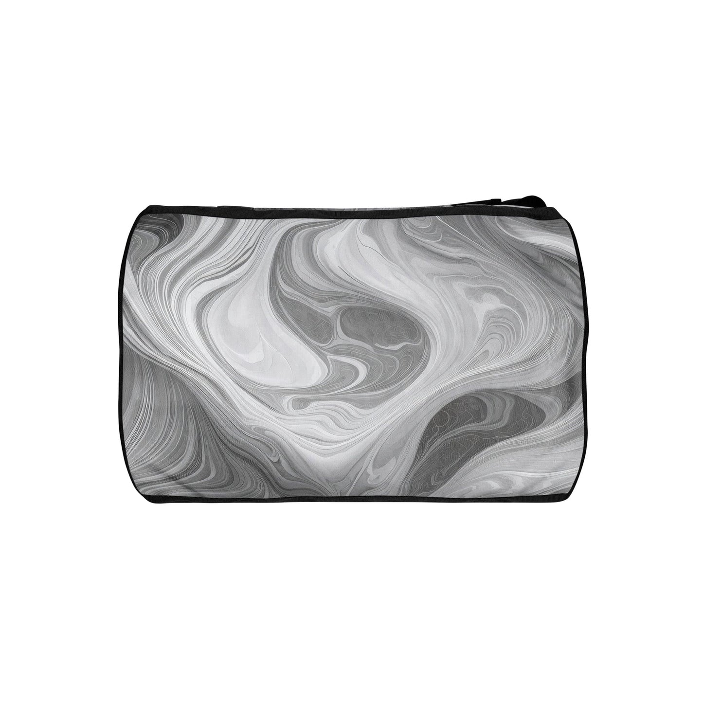Crossbody Water-resistant Travel Bag - Boho Marble Pattern White