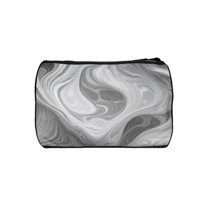 Crossbody Water-resistant Travel Bag - Boho Marble Pattern White