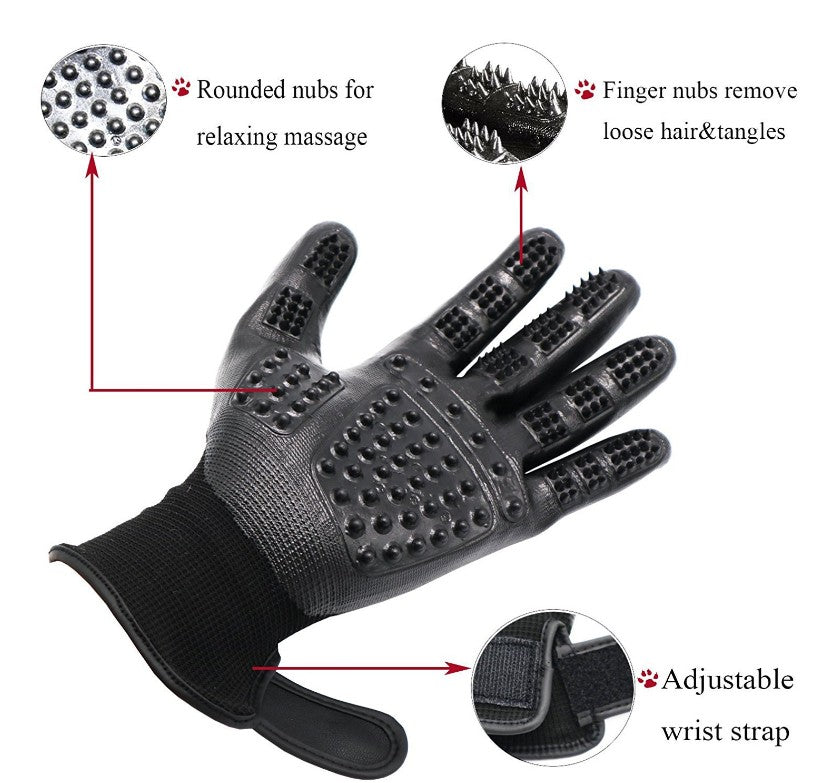Pet Grooming Gloves  1 Pair