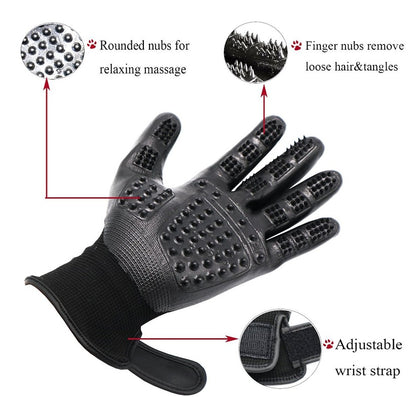 Pet Grooming Gloves  1 Pair