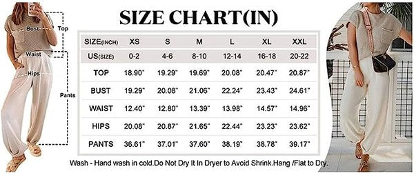 Women's two piece pull over set