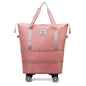 New Universal Wheel Travel Bag With Double-layer Dry And Wet