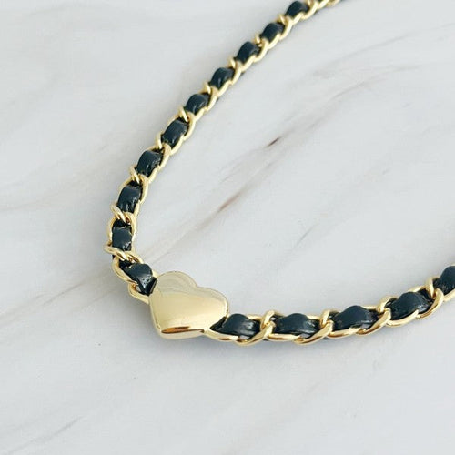 Heart Chain Choker Necklace