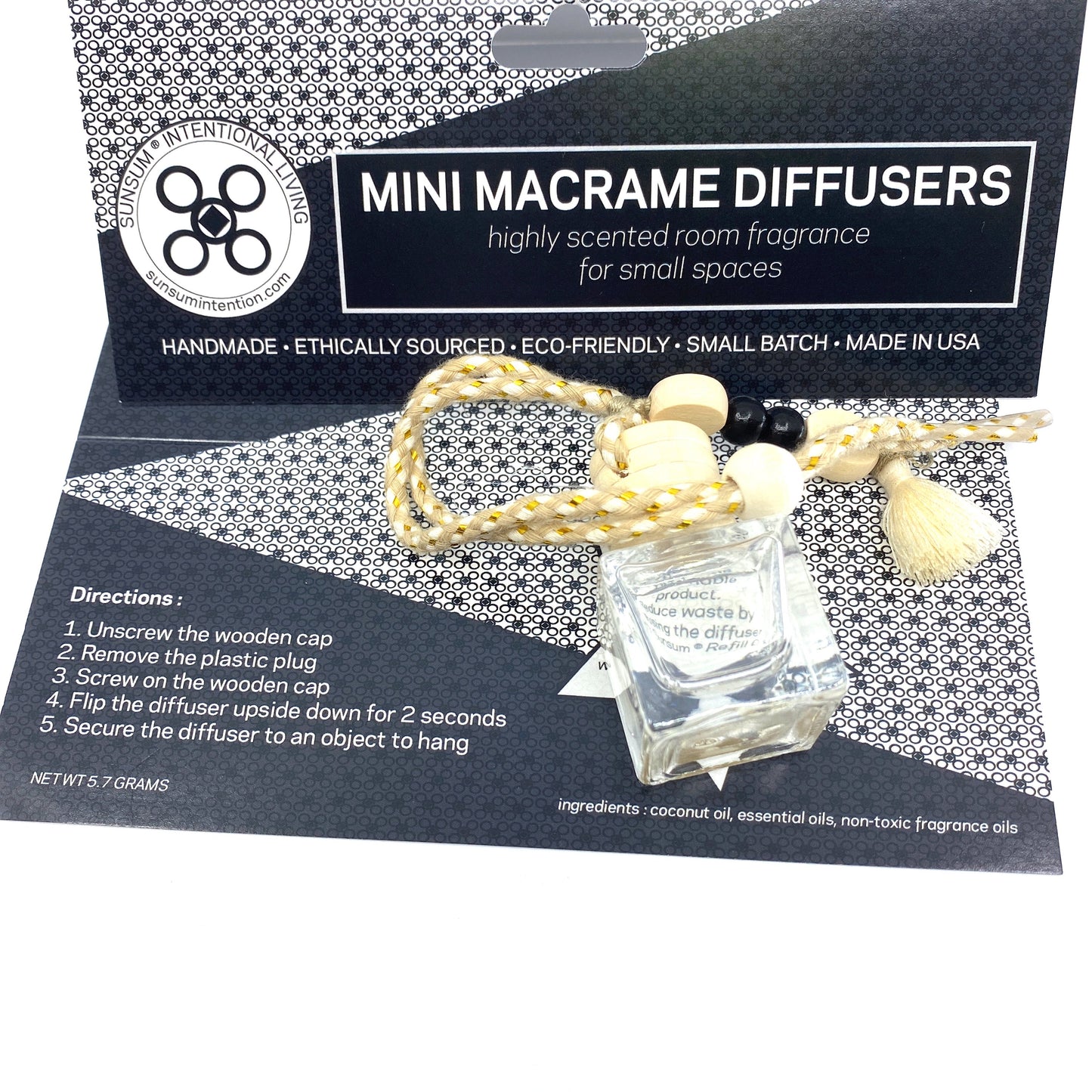 Mini Macrame Diffusers